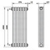 Радиатор Cordivari Ardesia 3 1500х276 Bianco боковое (9-13 м²) Радиатор Cordivari Ardesia 3 1500х276 Bianco боковое (9-13 м²)