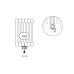 Радиатор Cordivari Alice 22 Tandem 1800х420 Grigio Grafite нижнее (15-19 м²)