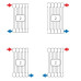 Радиатор Cordivari Ardesia 2 1800х414 Bianco боковое (12-16 м²)