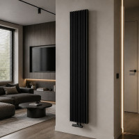 Радиатор Radeco Bora 1800*310 Black mat нижнее (16-22 м2) Радиатор Radeco Bora 1800*310 Black mat нижнее (16-22 м2)