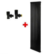 Радиатор Zehnder Charleston 2 1800х460 Black mat боковое 1/2" (12-17 м²) Радиатор Zehnder Charleston 2 1800х460 Black mat боковое 1/2" (12-17 м²)