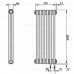 Радиатор Delonghi Multicolumn 2 1800х276 RAL9005matt нижнее (7-10 м²) Радиатор Delonghi Multicolumn 2 1800х276 RAL9005matt нижнее (7-10 м²)
