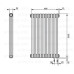 Радиатор Delonghi Multicolumn 2 2000х460 RAL9005 matt нижнее (14-19 м²)