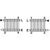 Радиатор Delonghi Multicolumn 2 1800х644 RAL9016 боковое (17-23 м²)