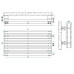 Горизонтальный радиатор Irsap Arpa 18/2 Horizontal 487х1520 белый