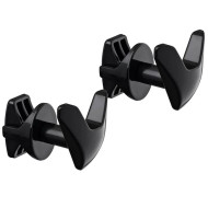 Комплект крючков для полотенец Terma Vip black (2 шт)