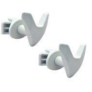 Комплект крючков для полотенец Terma Vip white (2 шт) Комплект крючков для полотенец Terma Vip white (2 шт)