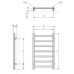 Полотенцесушители Terma Crystal 1200*400 Bright Cooper