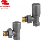 Комплект кранов Vario Term Swing 1/2" угловые, графит стр.