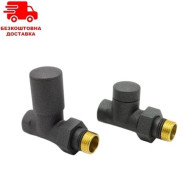 Комплект кранов Vario Term Swing 1/2" прямые, графит стр. Комплект кранов Vario Term Swing 1/2" прямые, графит стр.