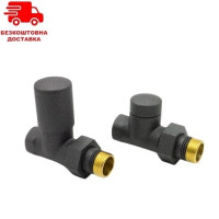Комплект кранов Vario Term Swing 1/2" прямые, графит стр. Комплект кранов Vario Term Swing 1/2" прямые, графит стр.