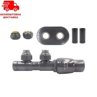 Радиаторный кран Vario Term All in One Twins Anthracite Радиаторный кран Vario Term All in One Twins Anthracite