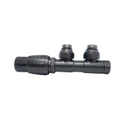 Радиаторный кран Vario Term Twins metallic graphite угловой Радиаторный кран Vario Term Twins metallic graphite угловой