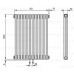Радиатор Zehnder Charleston 2 1800х552 white нижнее (14-20 м²)